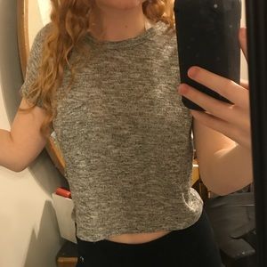 Forever 21 cropped sweater tee shirt